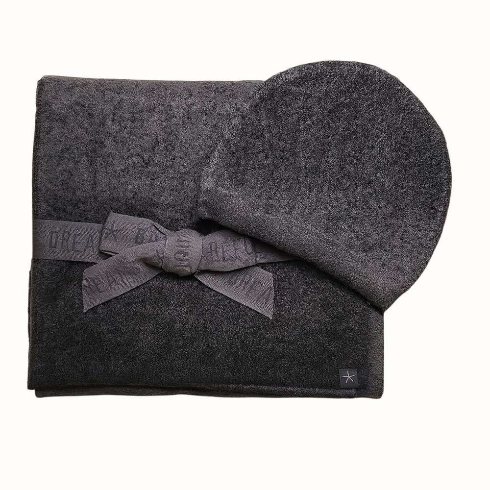 Barefoot Dreams CozyChic Lite Confetti Beanie Scarf Set OS Deep Sea Blue Indigo - Picture 16 of 16